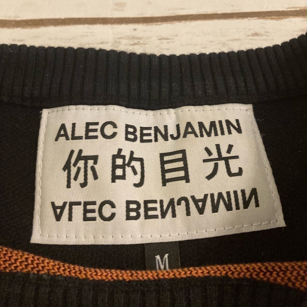 Alec Benjamin Colorblocked Sweater Medium - Picture 2 of 7
